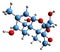 3D image of T2 tetraol skeletal formula