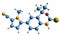 3D image of Tanaproget skeletal formula