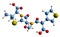 3D image of Temocillin skeletal formula