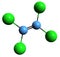 3D image of Tetrachloroethylene skeletal formula