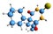 3D image of Thialbarbital skeletal formula