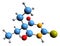 3D image of Thiobarbital skeletal formula