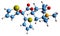 3D image of Tiotropium bromide skeletal formula