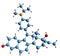 3D image of Toripristone skeletal formula
