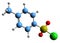 3D image of tosyl chloride skeletal formula