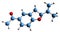 3D image of Tremetone skeletal formula