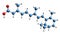 3D image of tretinoin skeletal formula