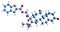 3D image of Triamcinolone furetonide skeletal formula