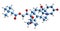 3D image of Triamcinolone hexacetonide skeletal formula