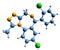 3D image of Triazolam skeletal formula