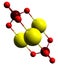 3D image of Tricalcium phosphate skeletal formula