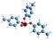 3D image of Tricresyl phosphate skeletal formula