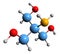 3D image of Tris buffer skeletal formula