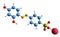 3D image of Tropaeolin 0 skeletal formula