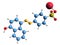 3D image of Tropaeolin OOO1 skeletal formula