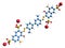 3D image of Trypan blue skeletal formula