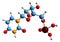 3D image of Uridine monophosphate skeletal formula