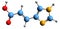 3D image of Urocanic acid skeletal formula
