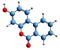 3D image of Urolithin B skeletal formula