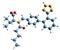 3D image of Valsartan skeletal formula