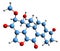 3D image of Viridin skeletal formula