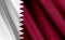 3D- image of the waving flag Qatar