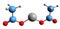 3D image of Zinc acetate skeletal formula