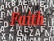 3d imagen Faith word cloud concept