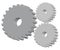 3d industrial gears vector illustration