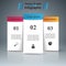 3D infographic design template and marketing icons.Three stand p