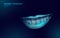 3D invisible orthodontic braces. Wonam smile tooth trainer. Dental theatment heath care medical banner. Low poly design