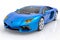 3D Isolated Blue Sport Car