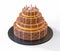 3d Isolated Chocolate Cake Illustration