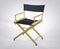 3D Isolated Film Director Chair.