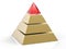 3D Isolated Pyramid Background