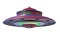 3D Isolated UFO Extraterrestrial Spaceship.