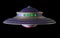 3D Isolated UFO Extraterrestrial Spaceship.