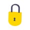 3D Isometric closed lock icon. Padlock icon for mobile and web application. Perfect for web design, banner, presentation, printed