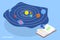 3D Isometric Flat Vector Conceptual Illustration of Astronomy Science and Education