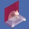 3D Isometric Flat Vector Conceptual Illustration of Ballet Performance