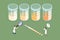 3D Isometric Flat Vector Conceptual Illustration of Urine Solution Stages