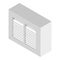 3D Isometric Flat Vector Set of Air Duct System Items. Item 4