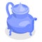 3D Isometric Flat Vector Set of Arabic Teapot. Item 3