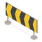 3D Isometric Flat Vector Set of Traffic Road Barriers. Item 3