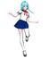 3D japanese anime schoolgirl