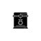 3d jewelry printing black glyph icon