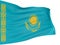 3D Kazakh flag