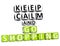 3D Keep Calm And Go Shopping Button Click Here Block Text