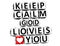 3D Keep Calm God Loves You Button Click Here Block Text