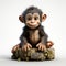 3d Kid Chimpanzee: Detailed Character Design With Pixar Style